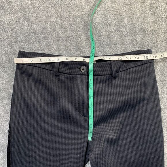 Sharis Place Pants Women 44 US 14/16 Black Grey Ponte Velvet Side Panel Trousers - Picture 6 of 13